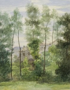 Landschaft mit Gebäuden