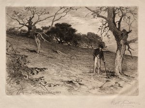 Ein alter Obstgarten in Neuengland, 1883 von George Henry Smillie