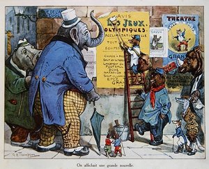 Die Olympischen Spiele der Tiere (ca. 1910)