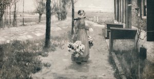 Blumenmädchen in Holland, 1887, 1912