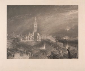 St. Markus Platz, Venedig - Julia und ihre Amme von George Hollis
