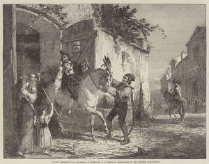Antoniustag in Rom, Ausstellung der British Institution von George Housman Thomas