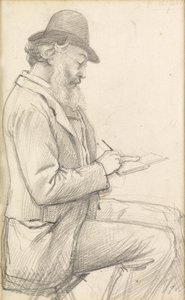 Lord Leighton beim Skizzieren von George Howard