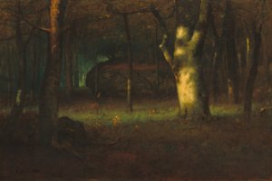 Sonnenuntergang im Wald, 1891