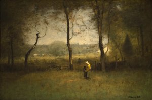 Holzsammler, ein Herbstnachmittag von George Inness