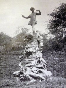 Fotodruck der Peter-Pan-Statue in den Kensington Gardens