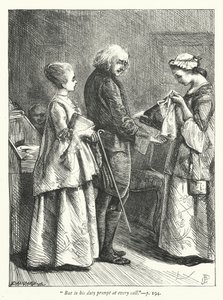 Illustration für Das verlassene Dorf (Gravur) von George John Pinwell