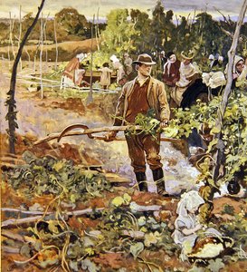 Die Ährenleserinnen von George John Pinwell
