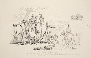 La Sainte Haye: In der Nähe eines großen Gebäudes, das abwechselnd von Freund und Feind besetzt wird, veröffentlicht von J. Booth, 1816