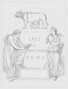 Frontispiz für Lays of Ancient Rome von Lord Macaulay von George Junior Scharf
