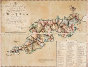 Plan von Tortola nach einer Vermessung von George King von George King