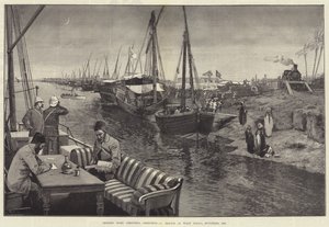 Weihnachtsgrüße nach Hause schicken, eine Skizze in Wady Halfa, November 1884