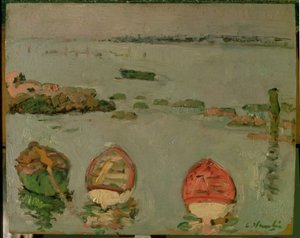 Boote, Lower Largo, Fife von George Leslie Hunter
