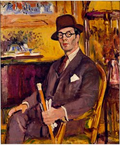 Der Malakka-Stock, ein Porträt von Duncan Macdonald, Esq., sitzend