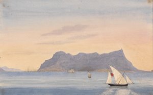 Der Felsen von Gibraltar von Algeciras (Spanien)