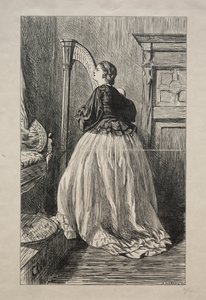 O Sing Again that Simple Song, 1862 von George Louis Palmella Busson Du Maurier