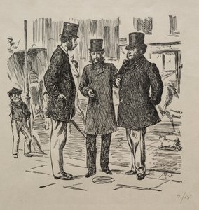 Der kleine Moment vor der Vorstellung von George Louis Palmella Busson Du Maurier