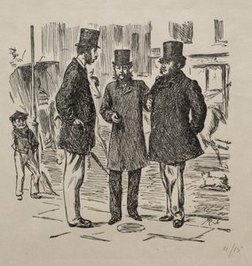 Der kleine Moment vor der Vorstellung, 1865 von George Louis Palmella Busson Du Maurier