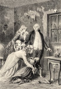 Der Abschied des Königs von seiner Familie im Januar 1793 (Gravur)