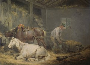 Pferde im Stall, 1791