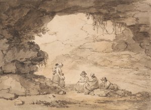 Bauern in einer Grotte