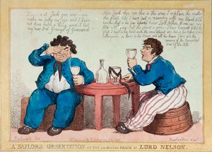Beobachtung eines Matrosen über den bedauerten Tod von Lord Nelson