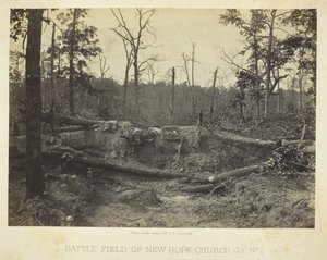 Schlachtfeld von New Hope Church, GA, Nr. 2, 1866 von George N. Barnard