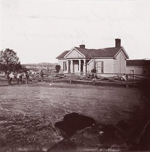 Büro des Hauptkommissars, Chattanooga, ca. 1864 von George N. Barnard