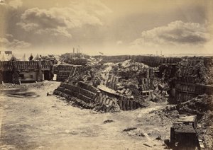 Innenansicht von Fort Sumpter von George N. Barnard