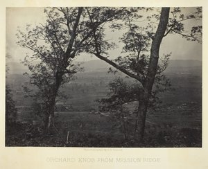 Orchard Knob von Mission Ridge, 1864-66 von George N. Barnard