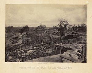 Rebellenwerke vor Atlanta, Georgia, Nr. 1 von George N. Barnard