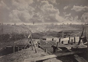 Rebellenwerke vor Atlanta, Georgia Nr. 5, 1860er Jahre von George N. Barnard