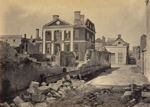 Ruinen des Pinckney-Hauses, Charleston, South Carolina von George N. Barnard