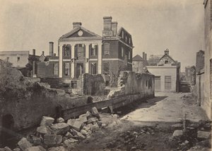 Ruinen des Pinckney-Herrenhauses, Charleston, South Carolina, 1860er Jahre von George N. Barnard