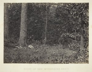 Szene vom Tod von General McPherson