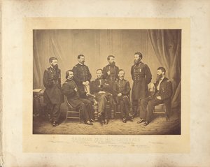 Sherman und seine Generäle von George N. Barnard