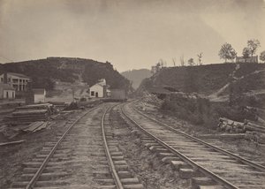 Der Allatoona-Pass nach Norden, Georgia von George N. Barnard