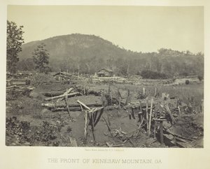 Die Front des Kenesaw Mountain, GA von George N. Barnard