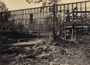 Trestle-Brücke bei Whiteside von George N. Barnard
