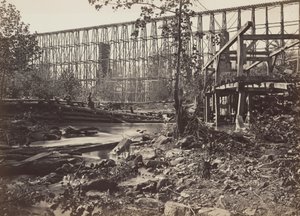 Trestle-Brücke bei Whiteside von George N. Barnard