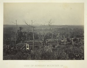 Ansicht des Kenesaw Mountain, Ga. von George N. Barnard