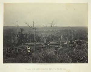 Ansicht des Kenesaw-Berges, Ga. von George N. Barnard