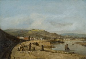 Swansea vom Westpier von George Orleans De La Motte