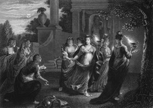 Gebt uns von eurem Öl, denn unsere Lampen sind erloschen, um 1840 von George Presbury
