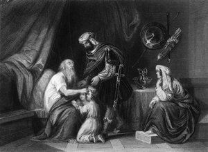 Der Engel, der mich von allem Übel erlöst hat, segne die Jungen, um 1840 von George Presbury