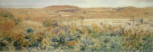 Der Rote Berg, von einem Müllhaufen am Stadtrand von Kairo