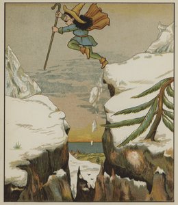 Illustration für Rumpelstilzchen von den Brüdern Grimm von George R. Halkett