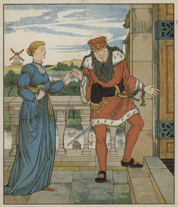 Illustration für Rumpelstilzchen von den Brüdern Grimm von George R. Halkett