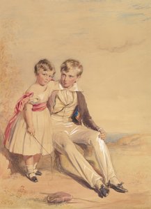 Porträt von zwei Kindern, 1837