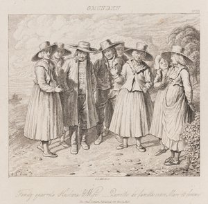 Familienstreit, Gmunden, ca. 1821 von George Robert Lewis
